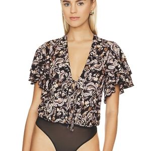NWT free people call me later bodysuit